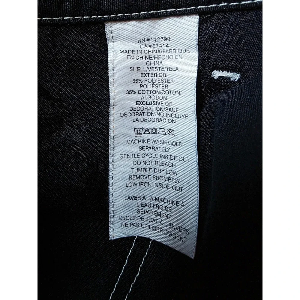 True Religion 36x32 Mens Jet Black Cargo‎ Pants Style 108335 Stitch NWT $159